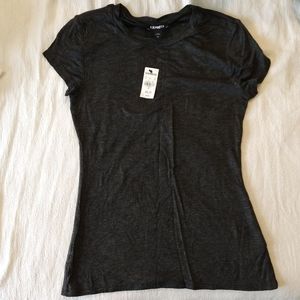 Basic express charcoal grey t-shirt